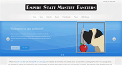 Desktop Screenshot of empirestatemastifffanciers.com