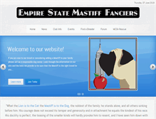 Tablet Screenshot of empirestatemastifffanciers.com